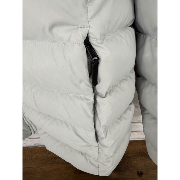 The North Face Womens Stretch Down Hooded Jacket Light Grey XL Puffer Outdoors - Picture 4 of 13